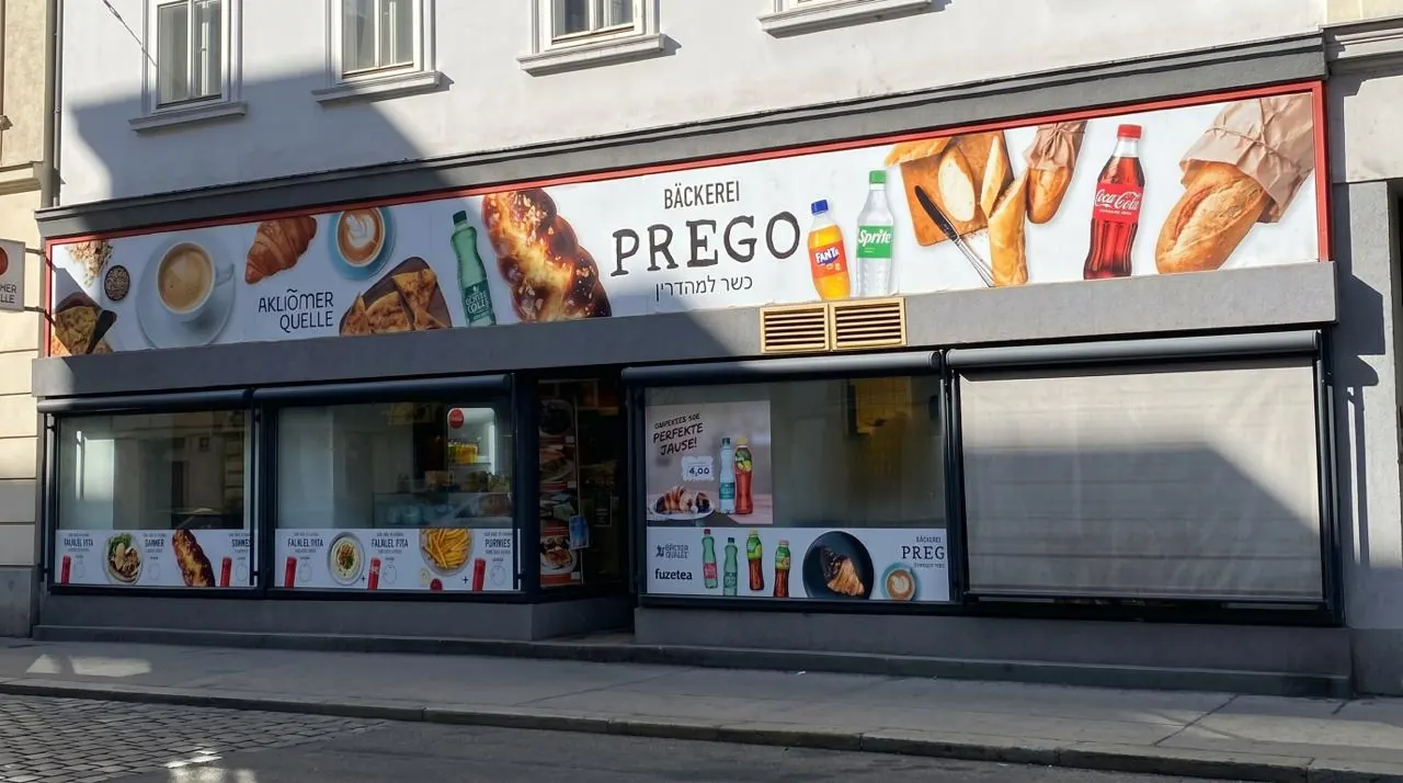 Bäckerei Prego sonnige Fassade